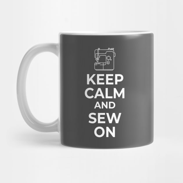 Keep Calm and Sew On by We Love Pop Culture